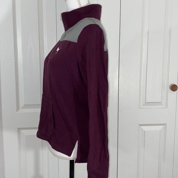 PINK 3/4 zip Sweatshirt size Small - Picture 3 of 8